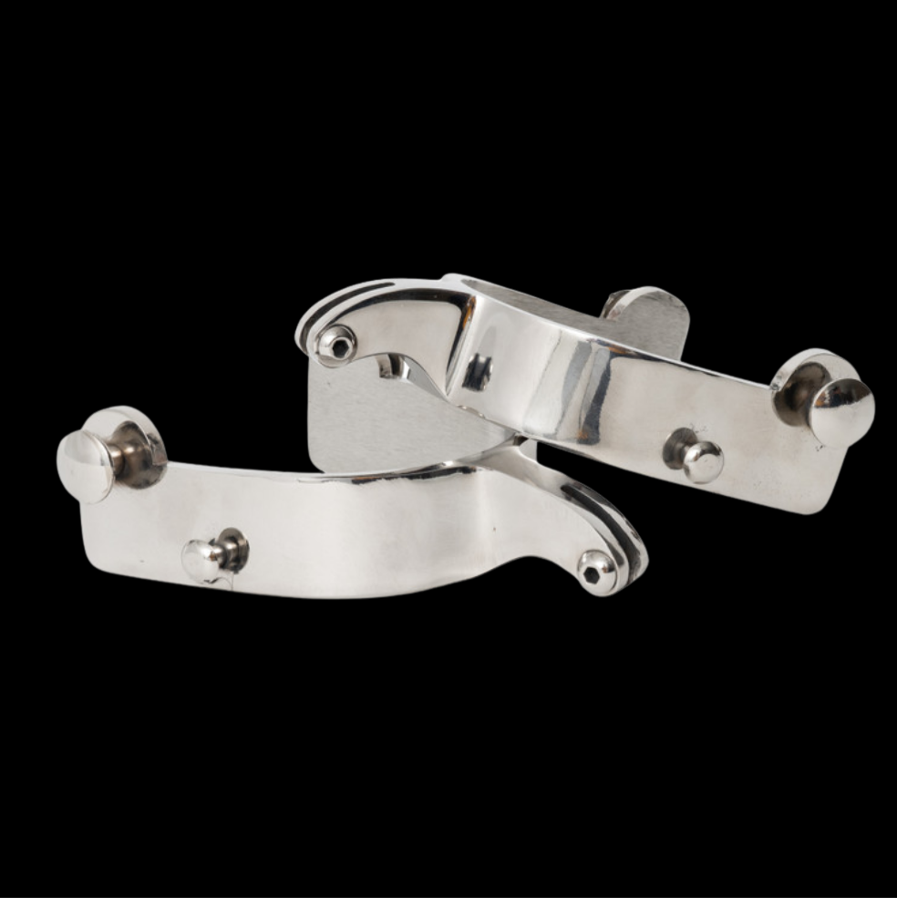 Saddle Bronc Riding Spurs - Regular Stainless